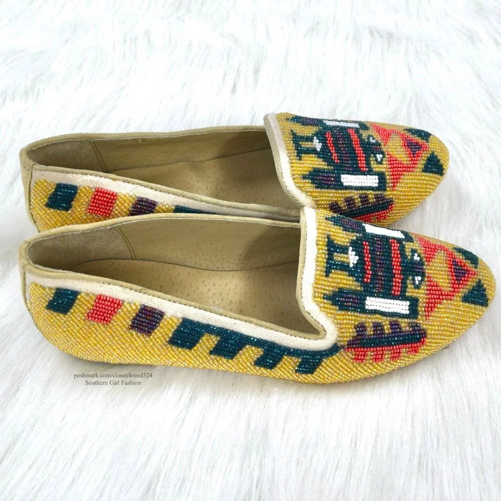 ANTHROPOLOGIE Embellished Shoes Intricate Slippers poshmark.com/closet/kreed324 - Picture 7 of 11